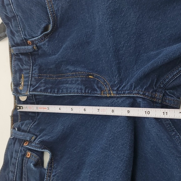 ZARA The New Daddy Straight Leg Raw Hem Jeans Size 6 - Picture 13 of 16